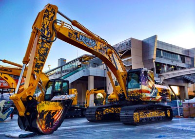 Wrapped Kobelco Excavator 