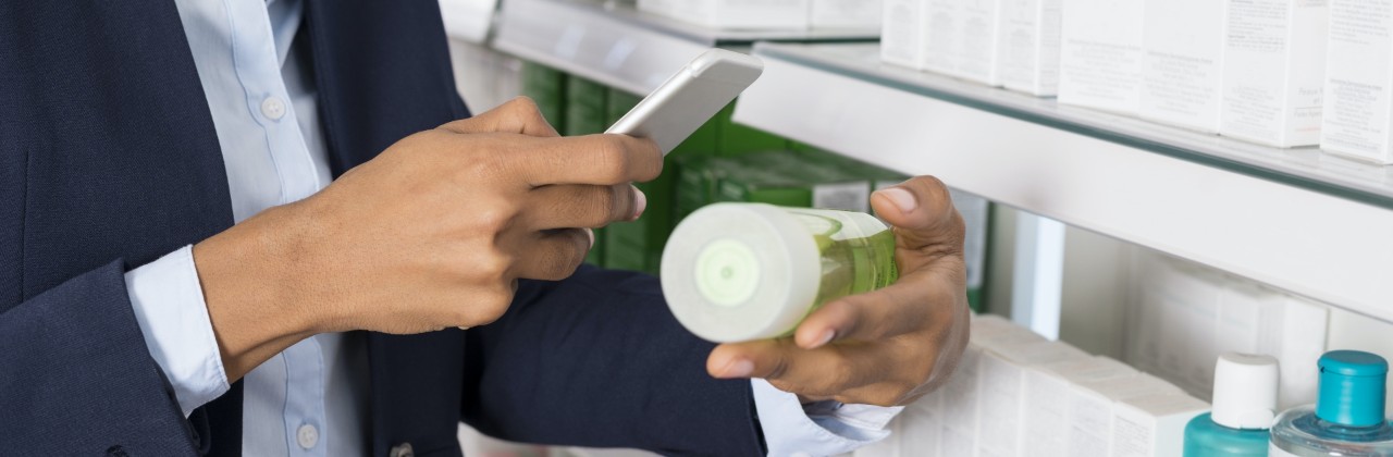 Consumer scanning item phone